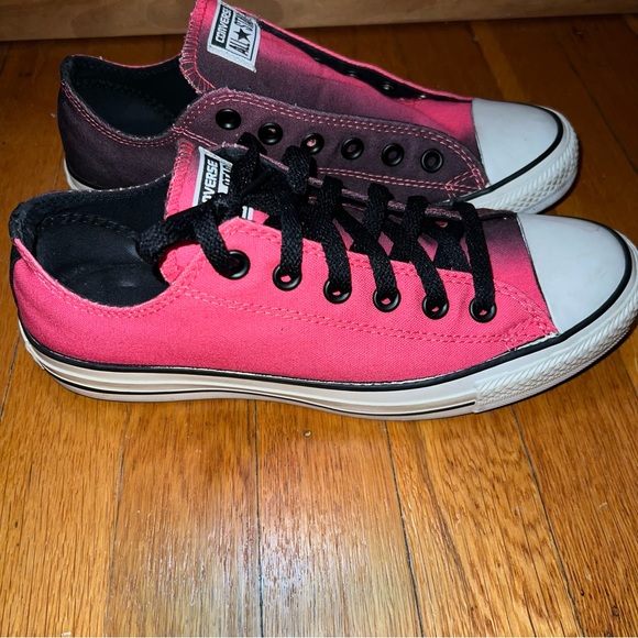Converse Shoes - Converse All Stars Half Pink Half Black sneakers. Excellent condition